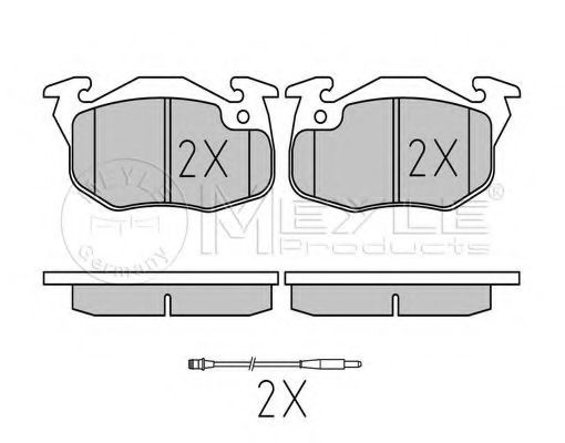 MEYLE 025 209 0518/PD Тормозные колодки для PEUGEOT 305 II (Пежо 305 2) MEYLE 025 209 0518/PD Тормозные колодки для PEUGEOT 305 II (Пежо 305 2)