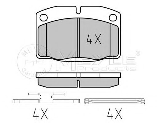 MEYLE 025 209 3915 Тормозные колодки для OPEL MANTA B CC (Опель Манта б cc) MEYLE 025 209 3915 Тормозные колодки для OPEL MANTA B CC (Опель Манта б cc)