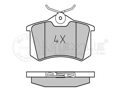 MEYLE 025 209 6117 Тормозные колодки для VOLKSWAGEN GOLF V (Фольксваген Гольф 5) MEYLE 025 209 6117 Тормозные колодки для VOLKSWAGEN GOLF V (Фольксваген Гольф 5)