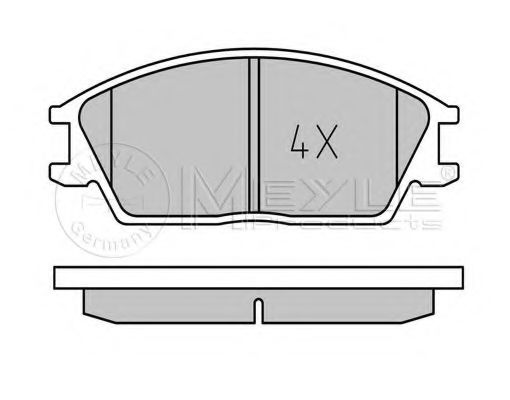 MEYLE 025 210 1214/W Тормозные колодки для HYUNDAI EXCEL (Хендай Эxcэл) MEYLE 025 210 1214/W Тормозные колодки для HYUNDAI EXCEL (Хендай Эxcэл)