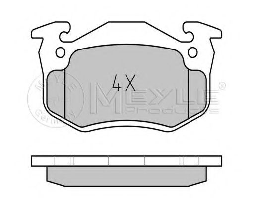 MEYLE 025 210 9615/W Тормозные колодки для RENAULT SUPER 5 (Рено Супэр 5) MEYLE 025 210 9615/W Тормозные колодки для RENAULT SUPER 5 (Рено Супэр 5)