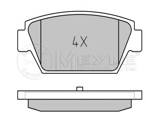 MEYLE 025 211 2514 Тормозные колодки для MITSUBISHI ETERNA III (Митсубиши/митсубиси Этэрна 3) MEYLE 025 211 2514 Тормозные колодки для MITSUBISHI ETERNA III (Митсубиши/митсубиси Этэрна 3)