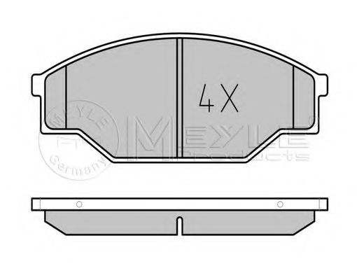 MEYLE 025 211 5815 Тормозные колодки для VOLKSWAGEN TARO (Фольксваген Таро) MEYLE 025 211 5815 Тормозные колодки для VOLKSWAGEN TARO (Фольксваген Таро)