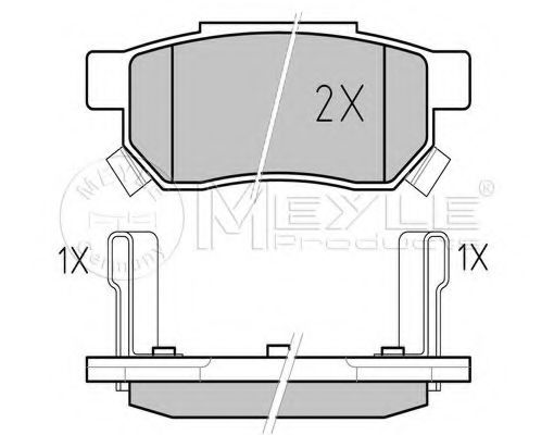 MEYLE 025 213 1313/W Тормозные колодки для HONDA PRELUDE III (Хонда Прэлудэ 3) MEYLE 025 213 1313/W Тормозные колодки для HONDA PRELUDE III (Хонда Прэлудэ 3)