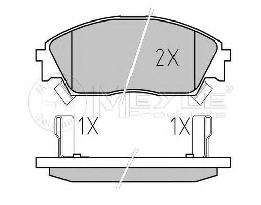 MEYLE 025 213 2215/W Тормозные колодки для HONDA PRELUDE III (Хонда Прэлудэ 3) MEYLE 025 213 2215/W Тормозные колодки для HONDA PRELUDE III (Хонда Прэлудэ 3)