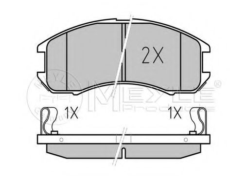 MEYLE 025 213 7815/W Тормозные колодки для MAZDA 626 III (Мазда 626 3) MEYLE 025 213 7815/W Тормозные колодки для MAZDA 626 III (Мазда 626 3)