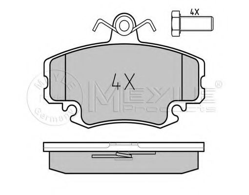 MEYLE 025 214 6318/W Тормозные колодки для RENAULT CLIO I (Рено Cлио и) MEYLE 025 214 6318/W Тормозные колодки для RENAULT CLIO I (Рено Cлио и)