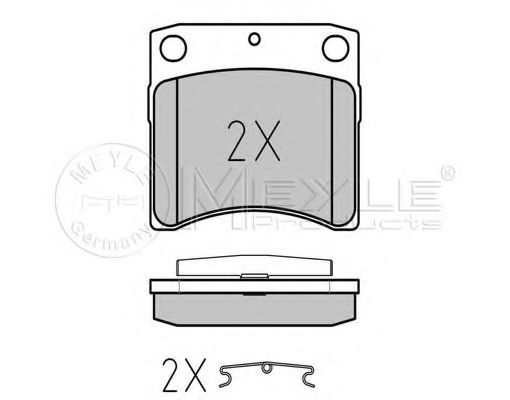 MEYLE 025 216 3517 Тормозные колодки для VOLKSWAGEN (Фольксваген) MEYLE 025 216 3517 Тормозные колодки для VOLKSWAGEN (Фольксваген)