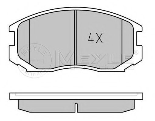 MEYLE 025 216 5015 Тормозные колодки для MITSUBISHI LANCER IV (Митсубиши/митсубиси Ланcэр иv) MEYLE 025 216 5015 Тормозные колодки для MITSUBISHI LANCER IV (Митсубиши/митсубиси Ланcэр иv)
