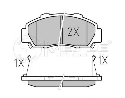 MEYLE 025 216 5118/W Тормозные колодки для HONDA SHUTTLE (Хонда Шуттлэ) MEYLE 025 216 5118/W Тормозные колодки для HONDA SHUTTLE (Хонда Шуттлэ)