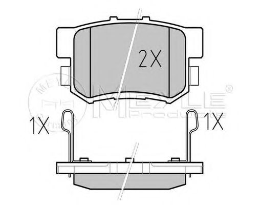 MEYLE 025 217 1914/W Тормозные колодки для HONDA SHUTTLE (Хонда Шуттлэ) MEYLE 025 217 1914/W Тормозные колодки для HONDA SHUTTLE (Хонда Шуттлэ)