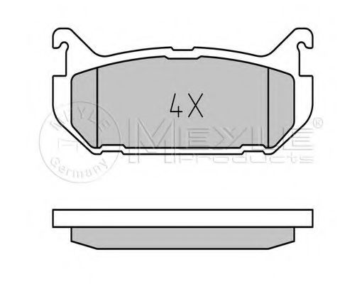 MEYLE 025 217 6614 Тормозные колодки для MAZDA EUNOS 500 (Мазда Эунос 500) MEYLE 025 217 6614 Тормозные колодки для MAZDA EUNOS 500 (Мазда Эунос 500)
