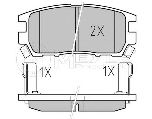 MEYLE 025 218 4014/PD Тормозные колодки для MITSUBISHI SIGMA (Митсубиши/митсубиси Сигма) MEYLE 025 218 4014/PD Тормозные колодки для MITSUBISHI SIGMA (Митсубиши/митсубиси Сигма)