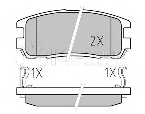 MEYLE 025 218 7514/W Тормозные колодки для OPEL FRONTERA B (Опель Фронтера б) MEYLE 025 218 7514/W Тормозные колодки для OPEL FRONTERA B (Опель Фронтера б)