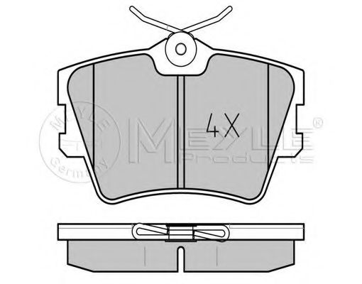 MEYLE 025 218 8217 Тормозные колодки для VOLKSWAGEN T4 MULTIVAN (Фольксваген Т4 мултиvан) MEYLE 025 218 8217 Тормозные колодки для VOLKSWAGEN T4 MULTIVAN (Фольксваген Т4 мултиvан)
