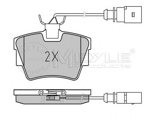MEYLE 025 232 2416/W Тормозные колодки для VOLKSWAGEN (Фольксваген) MEYLE 025 232 2416/W Тормозные колодки для VOLKSWAGEN (Фольксваген)