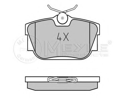 MEYLE 025 232 2416/N Тормозные колодки для VOLKSWAGEN T4 MULTIVAN (Фольксваген Т4 мултиvан) MEYLE 025 232 2416/N Тормозные колодки для VOLKSWAGEN T4 MULTIVAN (Фольксваген Т4 мултиvан)