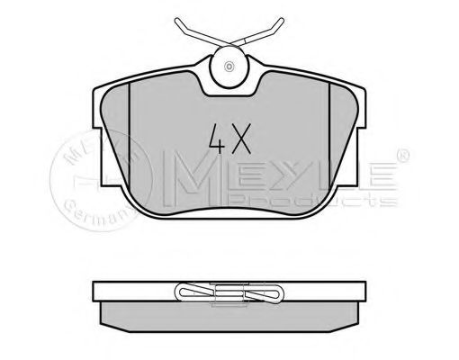 MEYLE 025 232 2417 Тормозные колодки для VOLKSWAGEN T4 MULTIVAN (Фольксваген Т4 мултиvан) MEYLE 025 232 2417 Тормозные колодки для VOLKSWAGEN T4 MULTIVAN (Фольксваген Т4 мултиvан)