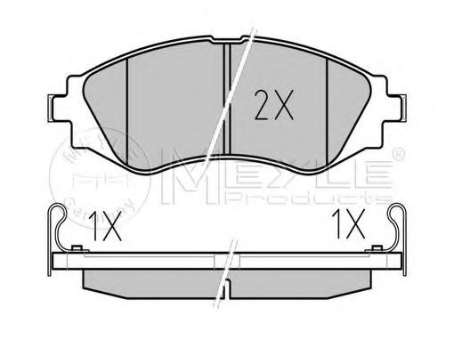 MEYLE 025 232 3417/W Тормозные колодки для DAEWOO LANOS / SENS (Дэу Ланос / сэнс) MEYLE 025 232 3417/W Тормозные колодки для DAEWOO LANOS / SENS (Дэу Ланос / сэнс)