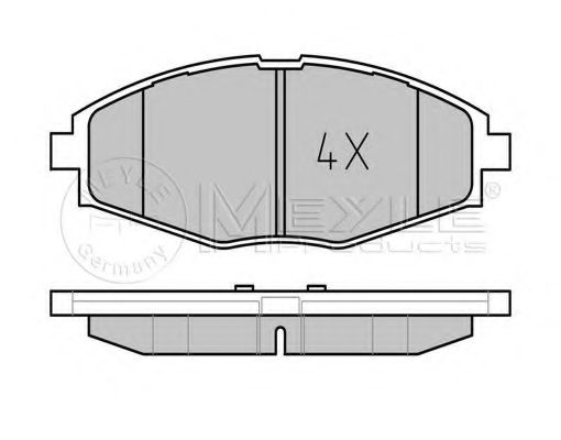 MEYLE 025 232 4117 Тормозные колодки для DAEWOO MATIZ (Дэу Матиз) MEYLE 025 232 4117 Тормозные колодки для DAEWOO MATIZ (Дэу Матиз)
