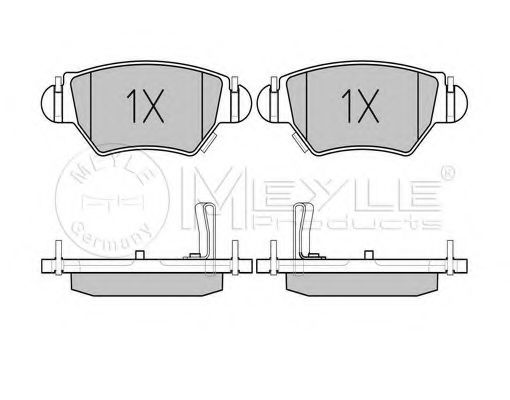 MEYLE 025 232 5817/W Тормозные колодки для OPEL ASTRA G (Опель Астра г) MEYLE 025 232 5817/W Тормозные колодки для OPEL ASTRA G (Опель Астра г)