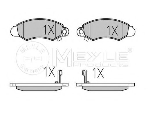 MEYLE 025 232 9614/W Тормозные колодки для SUBARU JUSTY II (Субару Жустъ 2) MEYLE 025 232 9614/W Тормозные колодки для SUBARU JUSTY II (Субару Жустъ 2)
