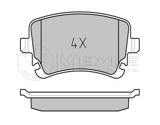 MEYLE 025 233 2617 Тормозные колодки для VOLKSWAGEN T5 CARAVELLE (Фольксваген Т5 каравелла) MEYLE 025 233 2617 Тормозные колодки для VOLKSWAGEN T5 CARAVELLE (Фольксваген Т5 каравелла)