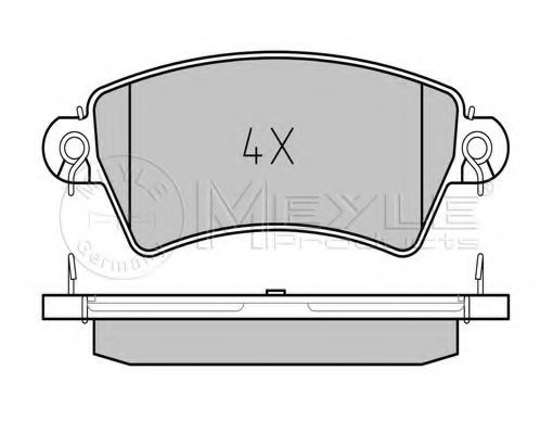 MEYLE 025 233 9617 Тормозные колодки для PEUGEOT (Пежо) MEYLE 025 233 9617 Тормозные колодки для PEUGEOT (Пежо)