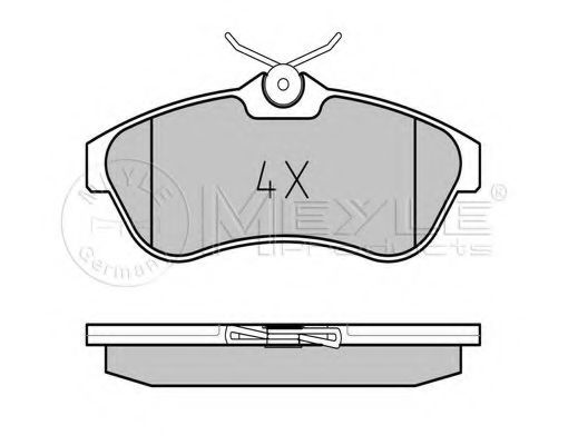 MEYLE 025 234 0919 Тормозные колодки для CITROëN (Cитроëн) MEYLE 025 234 0919 Тормозные колодки для CITROëN (Cитроëн)