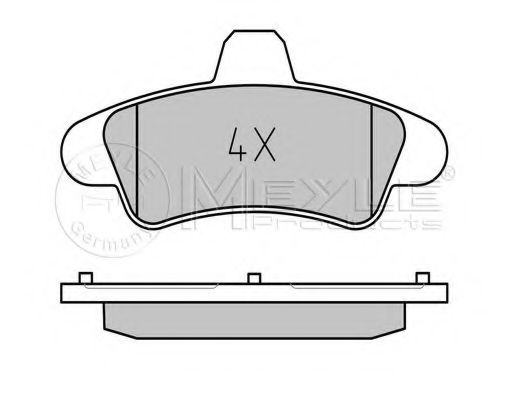 MEYLE 025 234 1015/A Тормозные колодки для FORD MONDEO (Форд Мондэо) MEYLE 025 234 1015/A Тормозные колодки для FORD MONDEO (Форд Мондэо)