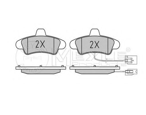 MEYLE 025 234 1015/B Тормозные колодки для FORD MONDEO (Форд Мондэо) MEYLE 025 234 1015/B Тормозные колодки для FORD MONDEO (Форд Мондэо)