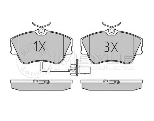 MEYLE 025 234 4519/W Тормозные колодки для VOLKSWAGEN T4 MULTIVAN (Фольксваген Т4 мултиvан) MEYLE 025 234 4519/W Тормозные колодки для VOLKSWAGEN T4 MULTIVAN (Фольксваген Т4 мултиvан)