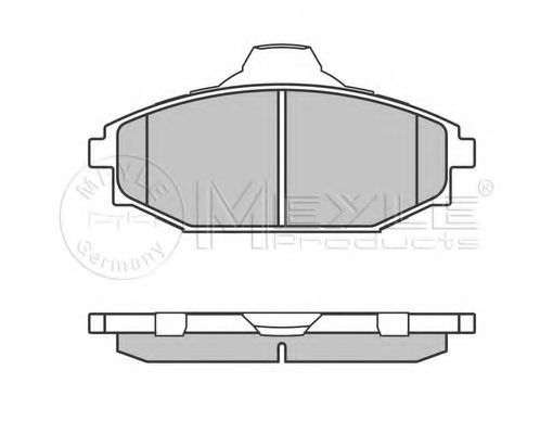 MEYLE 025 235 1816/W Тормозные колодки для HYUNDAI GALLOPER II (Хендай Галлопэр 2)