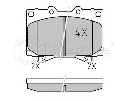MEYLE 025 235 2415/W Тормозные колодки для TOYOTA PRADO (Тойота/тоета Прадо) MEYLE 025 235 2415/W Тормозные колодки для TOYOTA PRADO (Тойота/тоета Прадо)