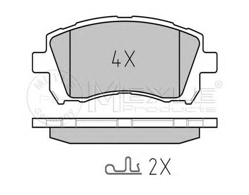 MEYLE 025 235 5817/W Тормозные колодки для SUBARU LIBERTY III (Субару Либэртъ 3) MEYLE 025 235 5817/W Тормозные колодки для SUBARU LIBERTY III (Субару Либэртъ 3)