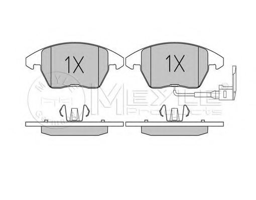 MEYLE 025 235 8720/W Тормозные колодки для VOLKSWAGEN GOLF V (Фольксваген Гольф 5) MEYLE 025 235 8720/W Тормозные колодки для VOLKSWAGEN GOLF V (Фольксваген Гольф 5)