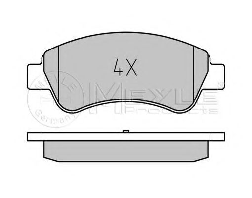 MEYLE 025 235 9919 Тормозные колодки для PEUGEOT 207 (Пежо 207) MEYLE 025 235 9919 Тормозные колодки для PEUGEOT 207 (Пежо 207)