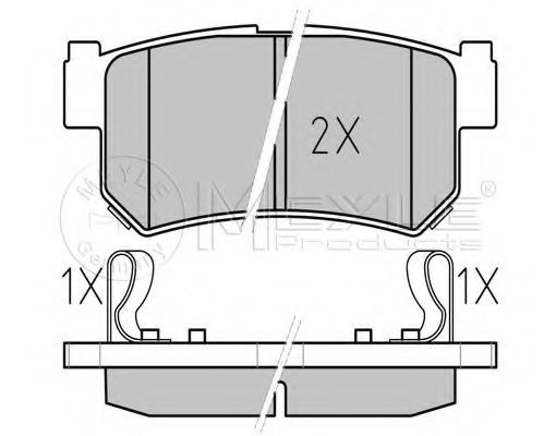 MEYLE 025 236 7315/W Тормозные колодки для SSANGYONG KYRON (Сан-янг/санянг Кайрон) MEYLE 025 236 7315/W Тормозные колодки для SSANGYONG KYRON (Сан-янг/санянг Кайрон)