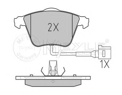 MEYLE 025 238 0120/W Тормозные колодки для VOLKSWAGEN GOLF V (Фольксваген Гольф 5) MEYLE 025 238 0120/W Тормозные колодки для VOLKSWAGEN GOLF V (Фольксваген Гольф 5)