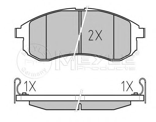 MEYLE 025 238 7914/W Тормозные колодки для MITSUBISHI COLT/RODEO (Митсубиши/митсубиси Cолт/родэо) MEYLE 025 238 7914/W Тормозные колодки для MITSUBISHI COLT/RODEO (Митсубиши/митсубиси Cолт/родэо)