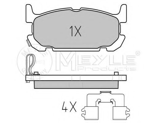 MEYLE 025 240 2913/W Тормозные колодки для MAZDA MIATA II (Мазда Миата 2) MEYLE 025 240 2913/W Тормозные колодки для MAZDA MIATA II (Мазда Миата 2)