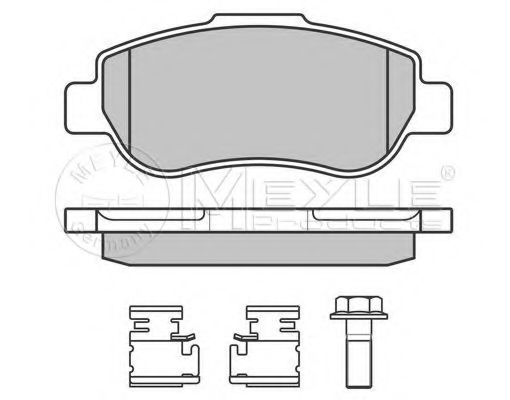 MEYLE 025 240 7217/W Тормозные колодки для FIAT 500 C (Фиат 500 c) MEYLE 025 240 7217/W Тормозные колодки для FIAT 500 C (Фиат 500 c)