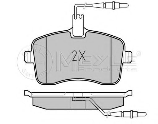 MEYLE 025 241 3418/W Тормозные колодки для PEUGEOT 407 (Пежо 407) MEYLE 025 241 3418/W Тормозные колодки для PEUGEOT 407 (Пежо 407)