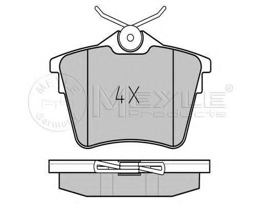 MEYLE 025 241 3517 Тормозные колодки для PEUGEOT 407 (Пежо 407) MEYLE 025 241 3517 Тормозные колодки для PEUGEOT 407 (Пежо 407)