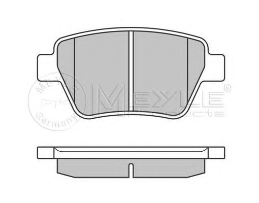 MEYLE 025 245 6317 Тормозные колодки для SKODA SUPERB (Шкода Суперб) MEYLE 025 245 6317 Тормозные колодки для SKODA SUPERB (Шкода Суперб)