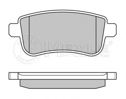 MEYLE 025 248 2015 Тормозные колодки для RENAULT GRAN III (Рено Гран 3) MEYLE 025 248 2015 Тормозные колодки для RENAULT GRAN III (Рено Гран 3)