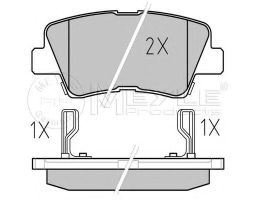 MEYLE 025 249 3415/W Тормозные колодки для SSANGYONG KORANDO (Сан-янг/санянг Корандо) MEYLE 025 249 3415/W Тормозные колодки для SSANGYONG KORANDO (Сан-янг/санянг Корандо)