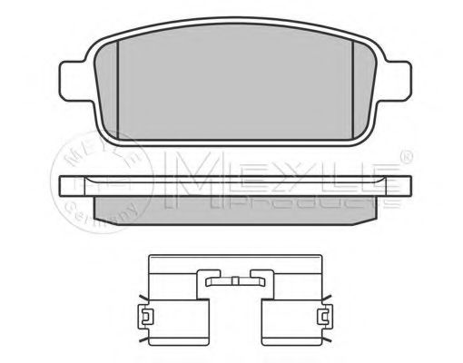 MEYLE 025 250 9616/W Тормозные колодки для OPEL ASTRA J (Опель Астра джи) MEYLE 025 250 9616/W Тормозные колодки для OPEL ASTRA J (Опель Астра джи)