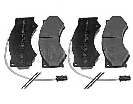 MEYLE 025 290 2423 Тормозные колодки для DAF 45 (Даф 45)