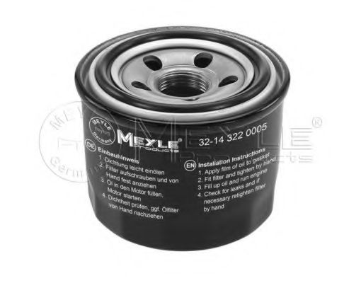 MEYLE 32-14 322 0005 Масляный фильтр для MITSUBISHI COLT II (Митсубиши/митсубиси Cолт 2) MEYLE 32-14 322 0005 Масляный фильтр для MITSUBISHI COLT II (Митсубиши/митсубиси Cолт 2)